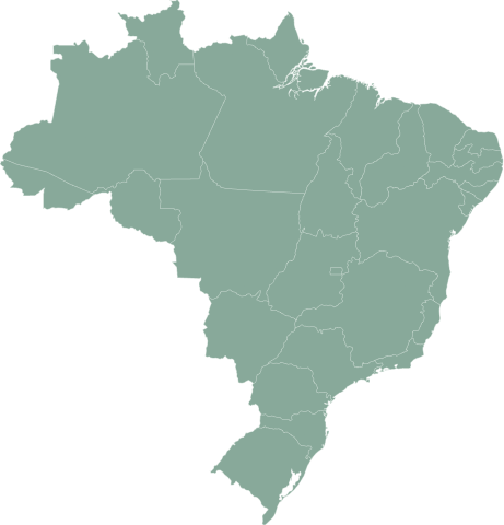 Mapa de atuação no Brasil Adzep