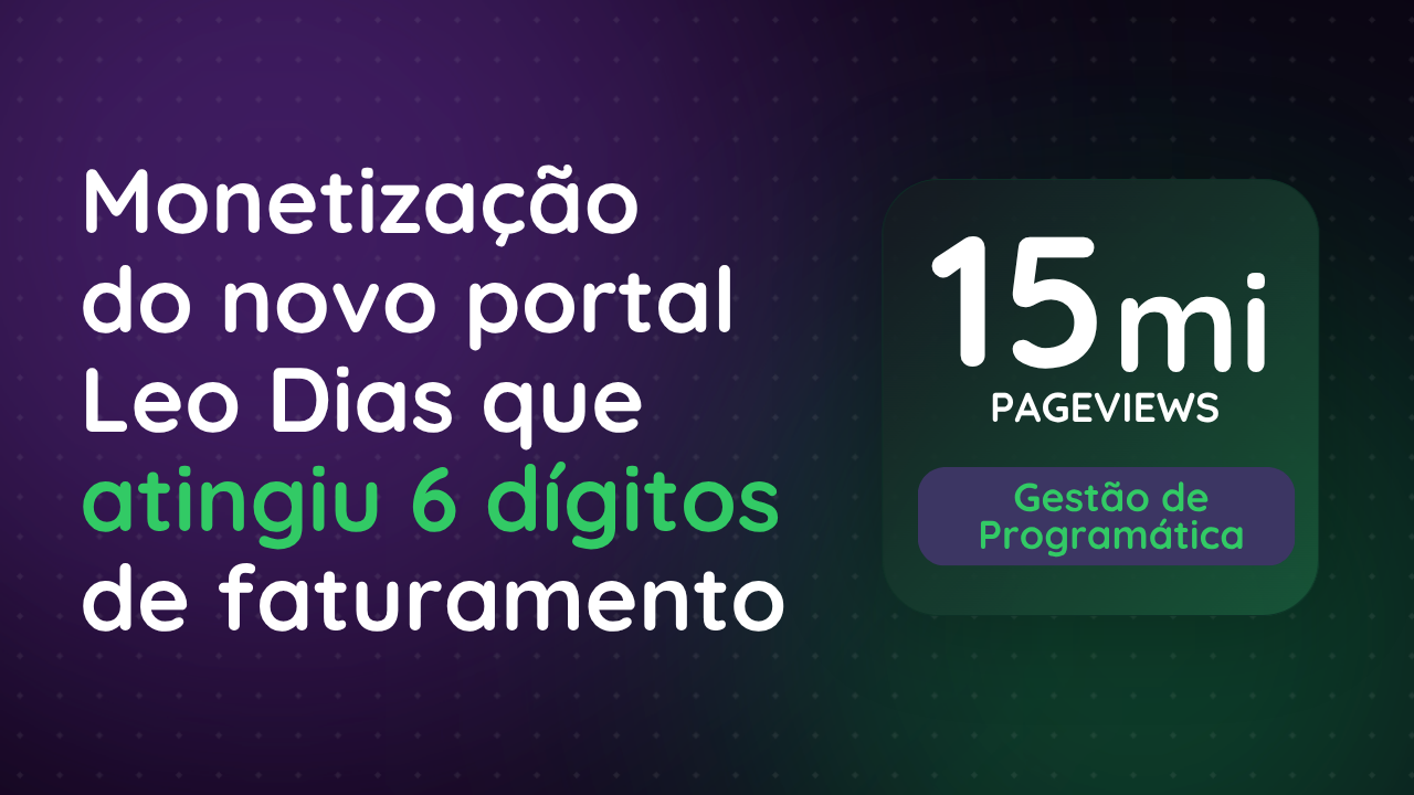 Portal Leo Dias: Receita de seis dígitos e máxima eficiência em monetização programática